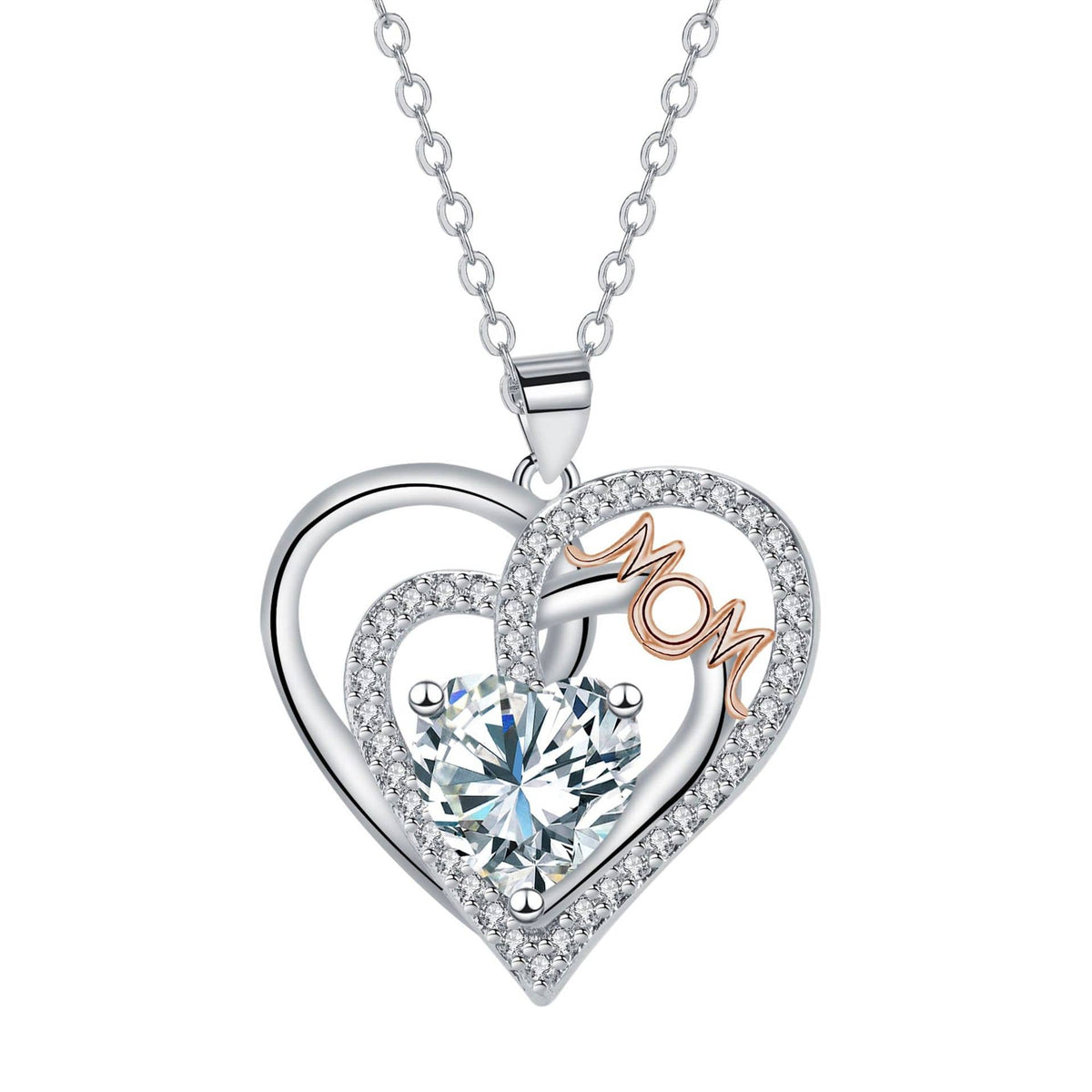 MOM Heart Necklace