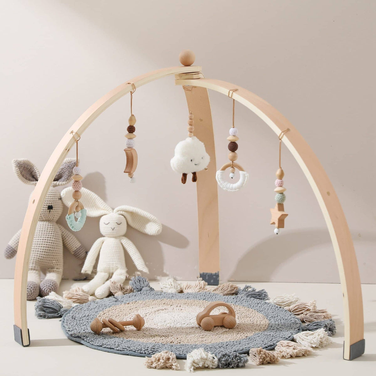 Baby Wooden Activity Gym & Fitness Stand