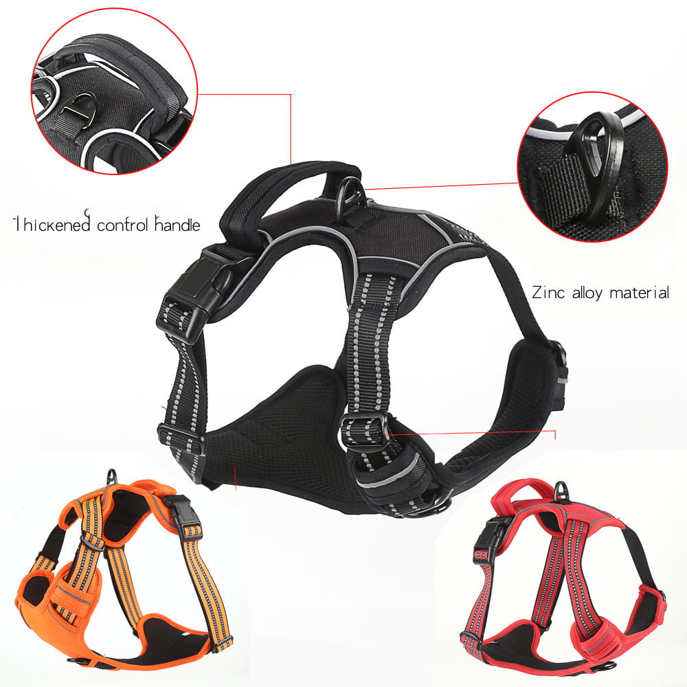 Dog Harness Breathable Reflective Pet Harness Vest