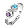 Birthstone Love Heart Ring