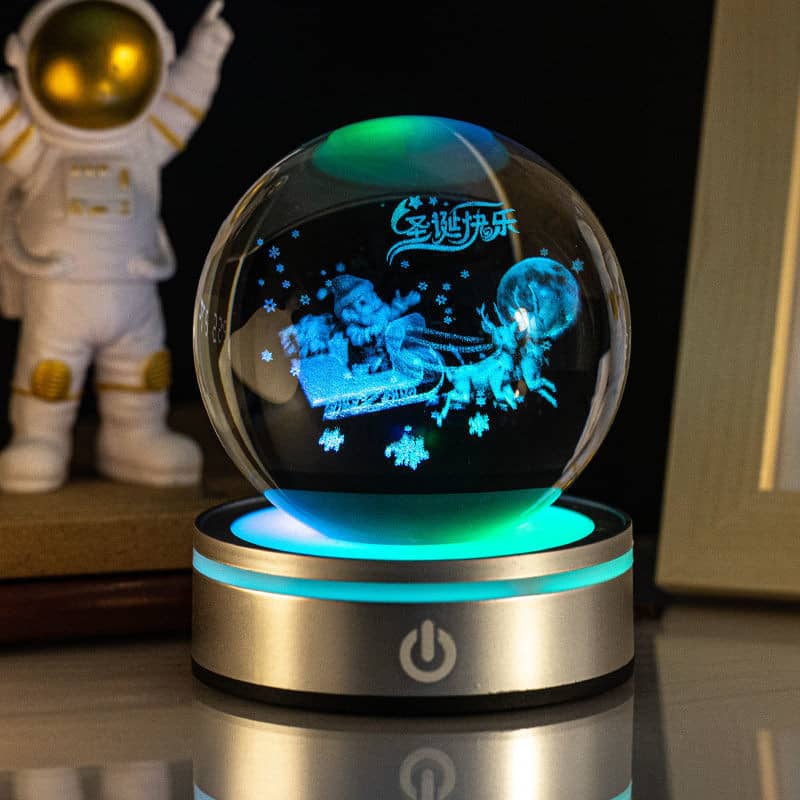 3D Crystal Ball Touch Night Light