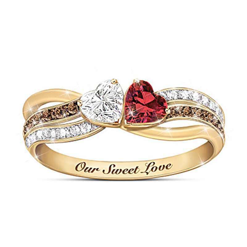 Double Love Line Ring