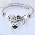 Lucky Owl Crystal Bangle