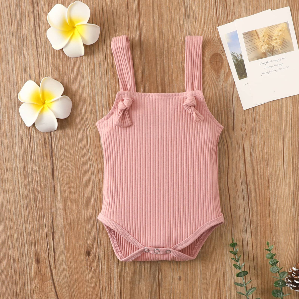 Baby Ribbed Knotted Bodysuit