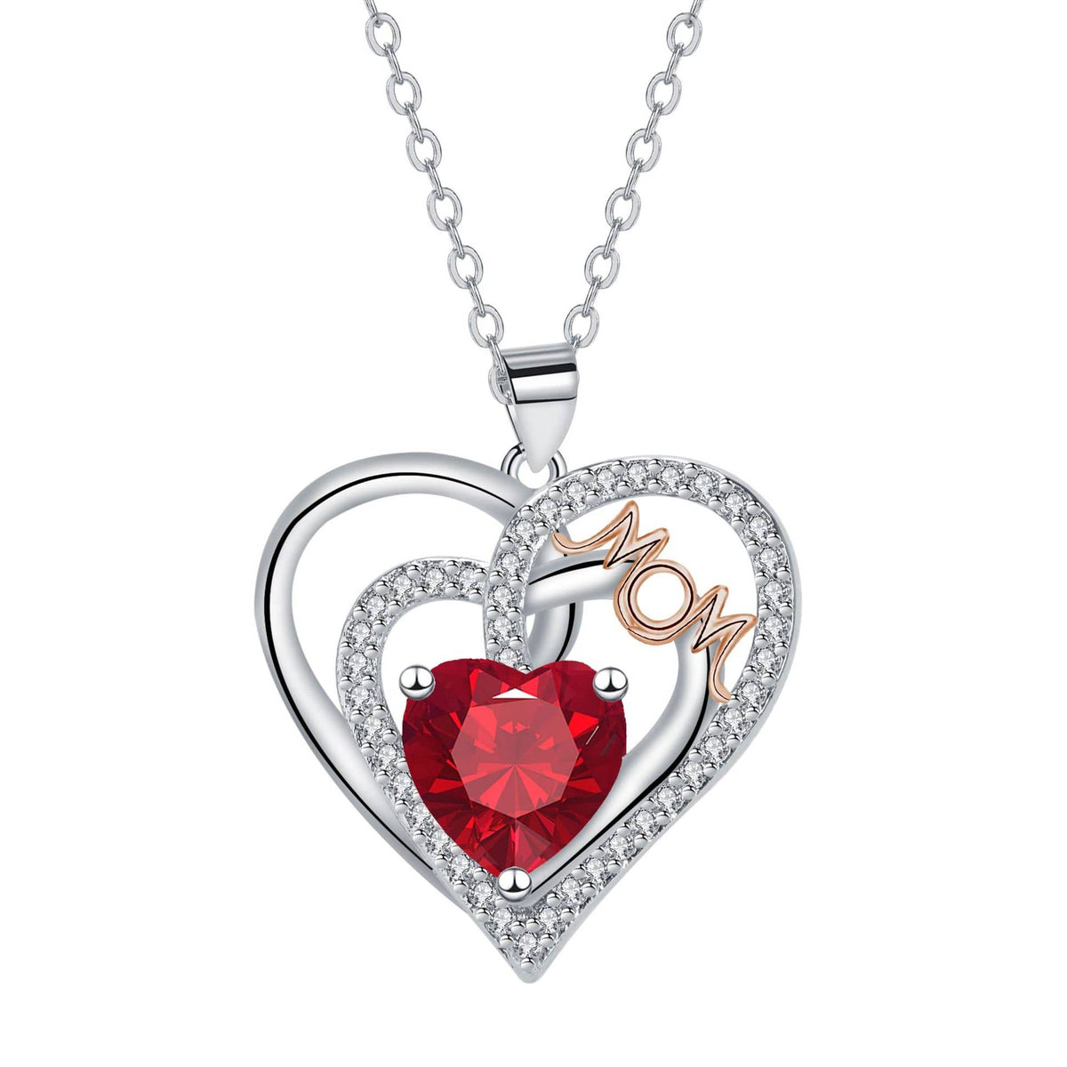 MOM Heart Necklace