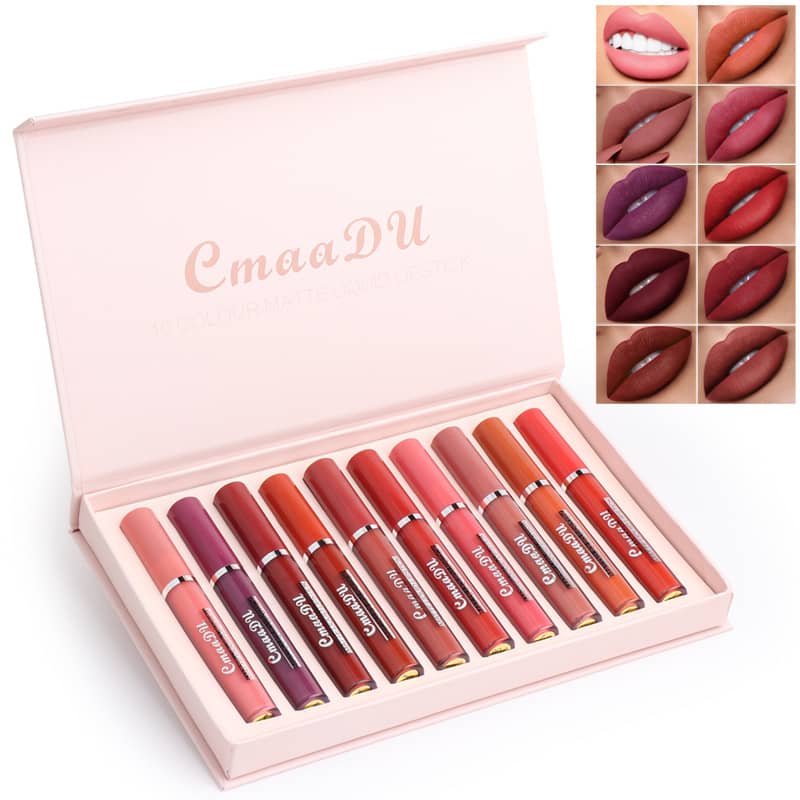 Matte Liquid Lipstick Set (10 Colors)