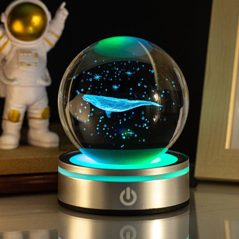 3D Crystal Ball Touch Night Light
