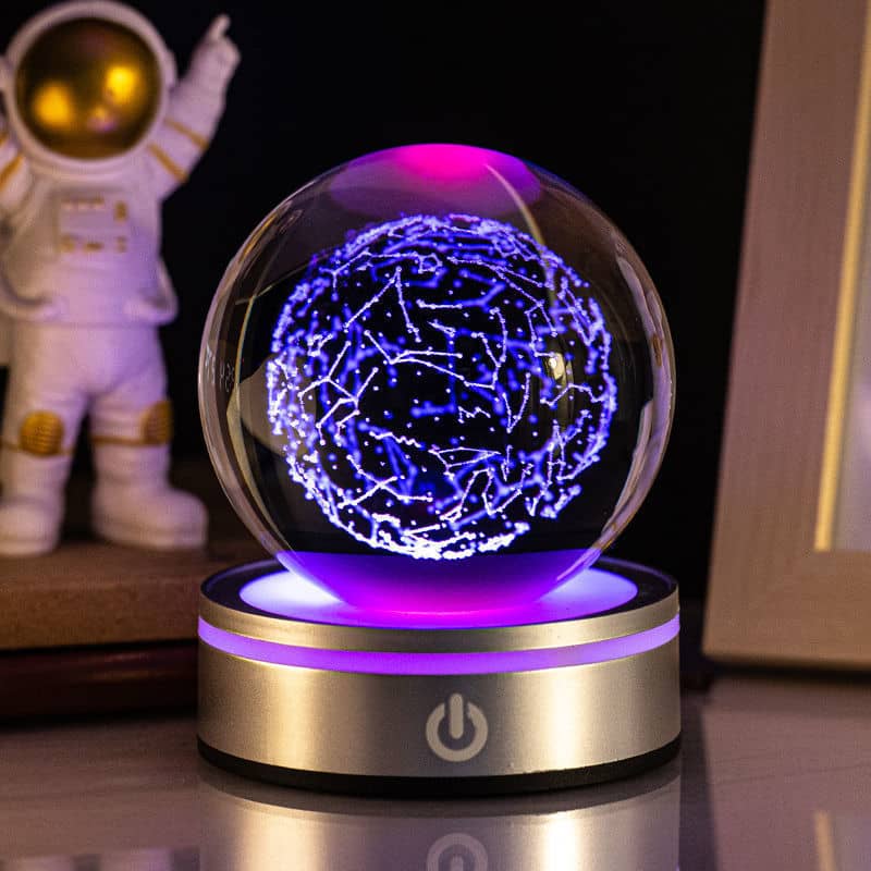 3D Crystal Ball Touch Night Light