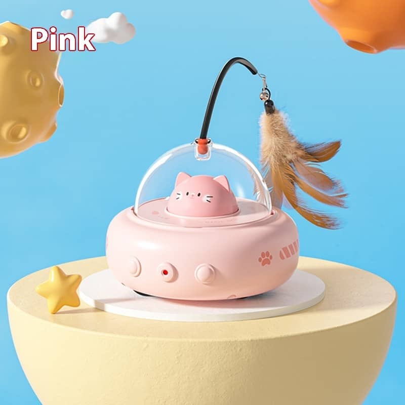 Electric UFO Cat Teaser Toy