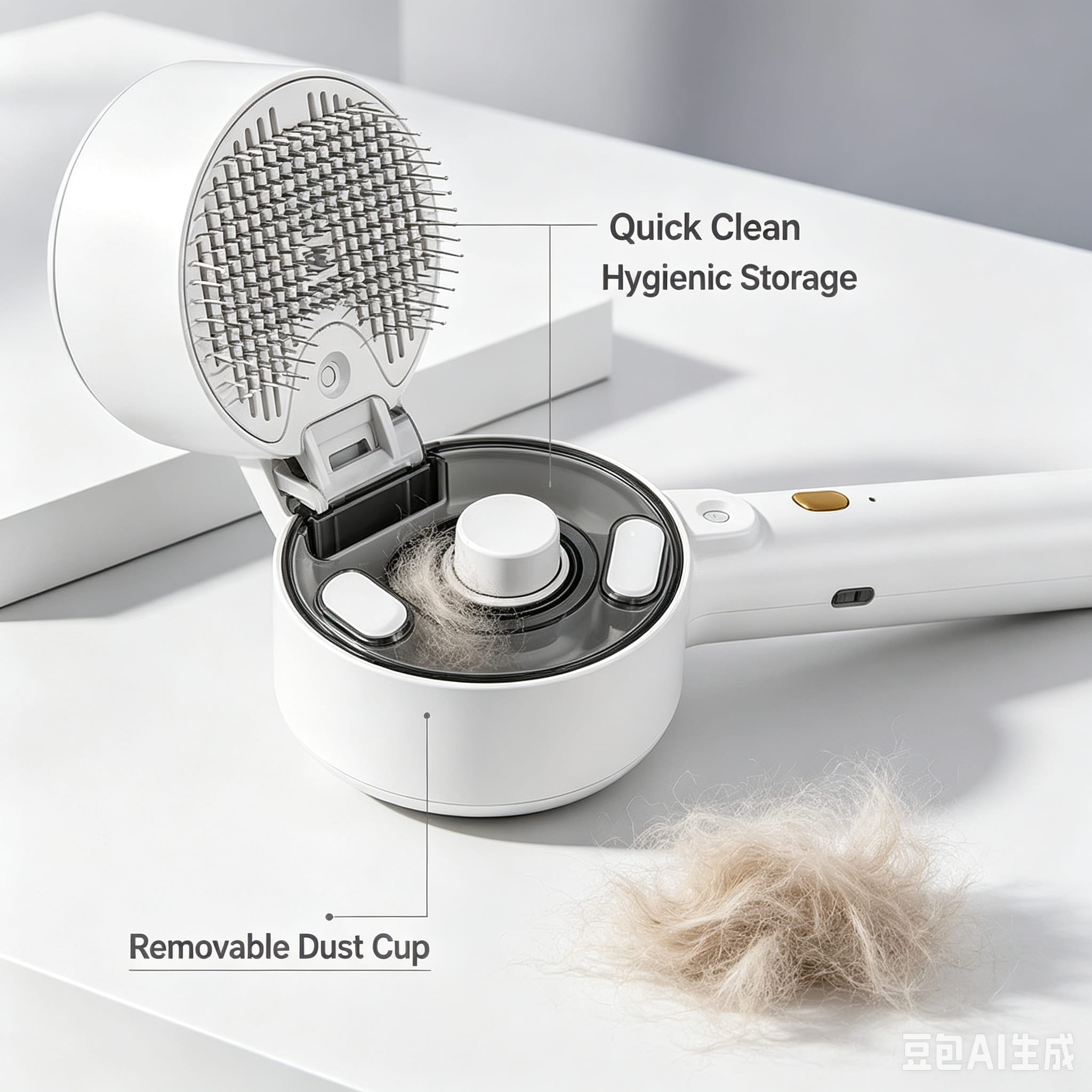 Steam Self-Cleaning Pet Hair Brush For dogs & cats