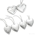 Vintage Engraved Heart Picture Locket Pendant