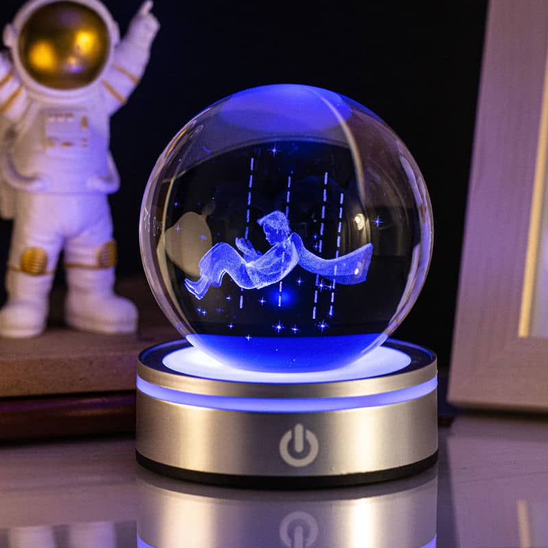 3D Crystal Ball Touch Night Light
