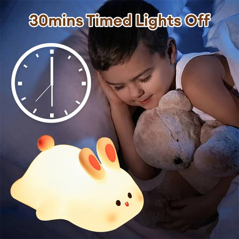 Cute Bunny Silicone Night Light