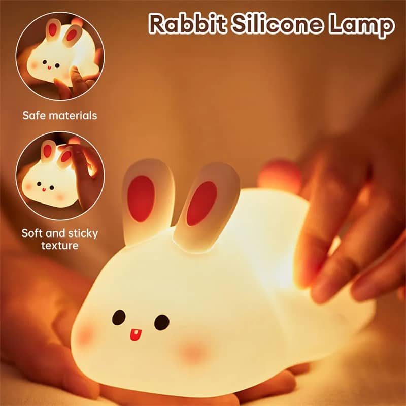 Cute Bunny Silicone Night Light