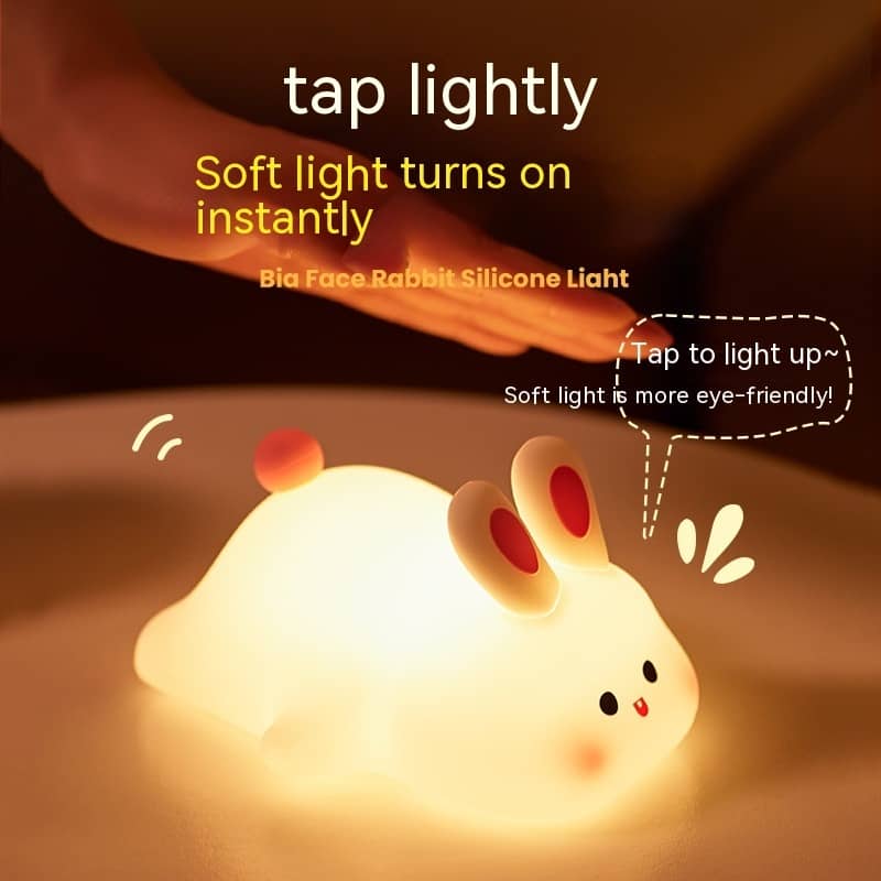 Cute Bunny Silicone Night Light