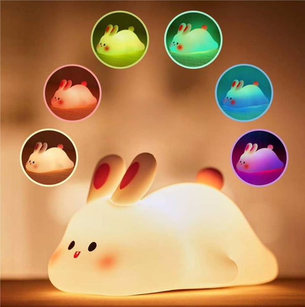 Cute Bunny Silicone Night Light