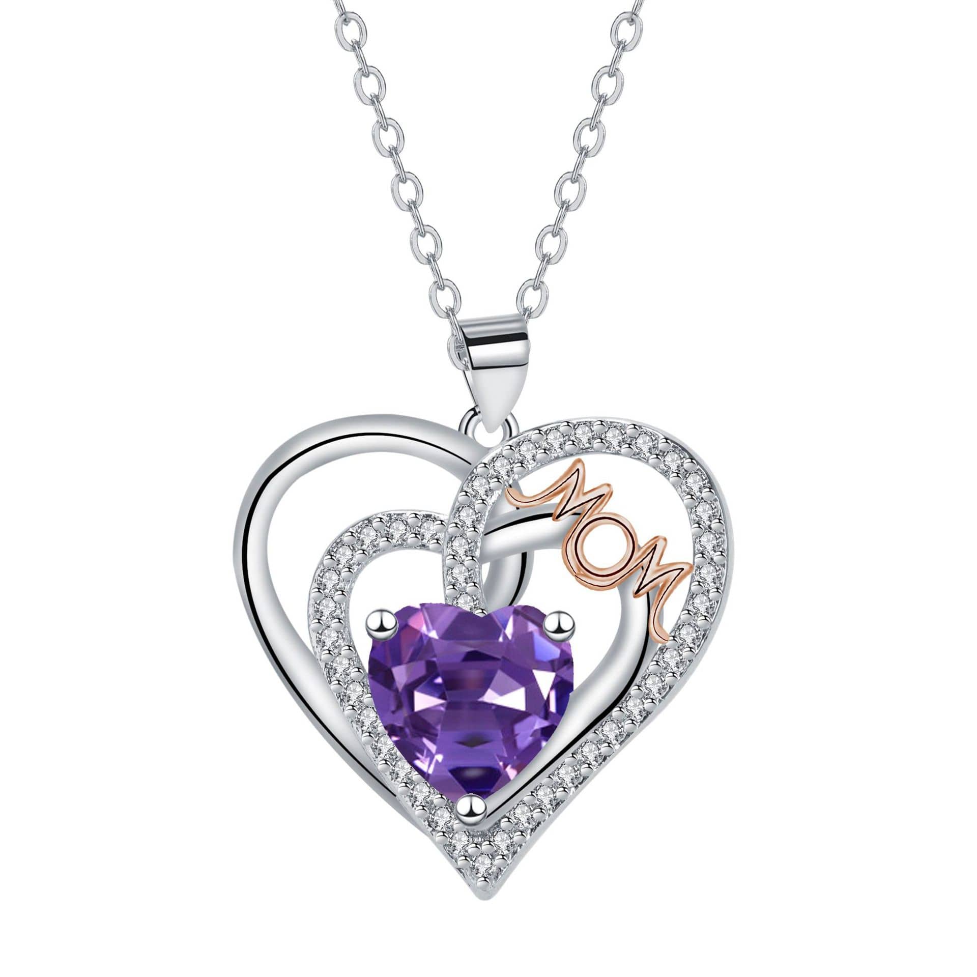 MOM Heart Necklace