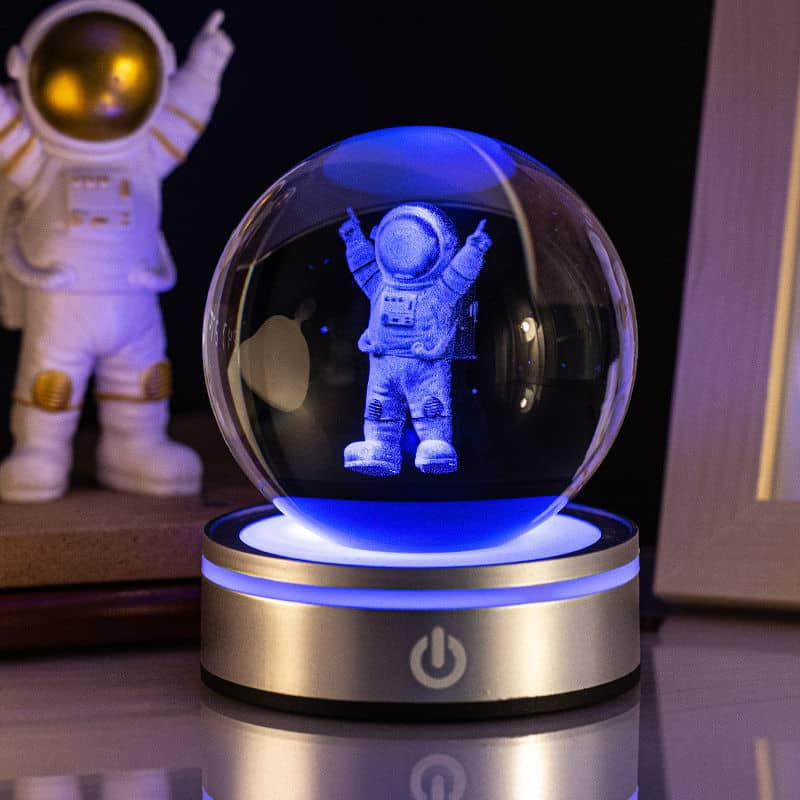 3D Crystal Ball Touch Night Light