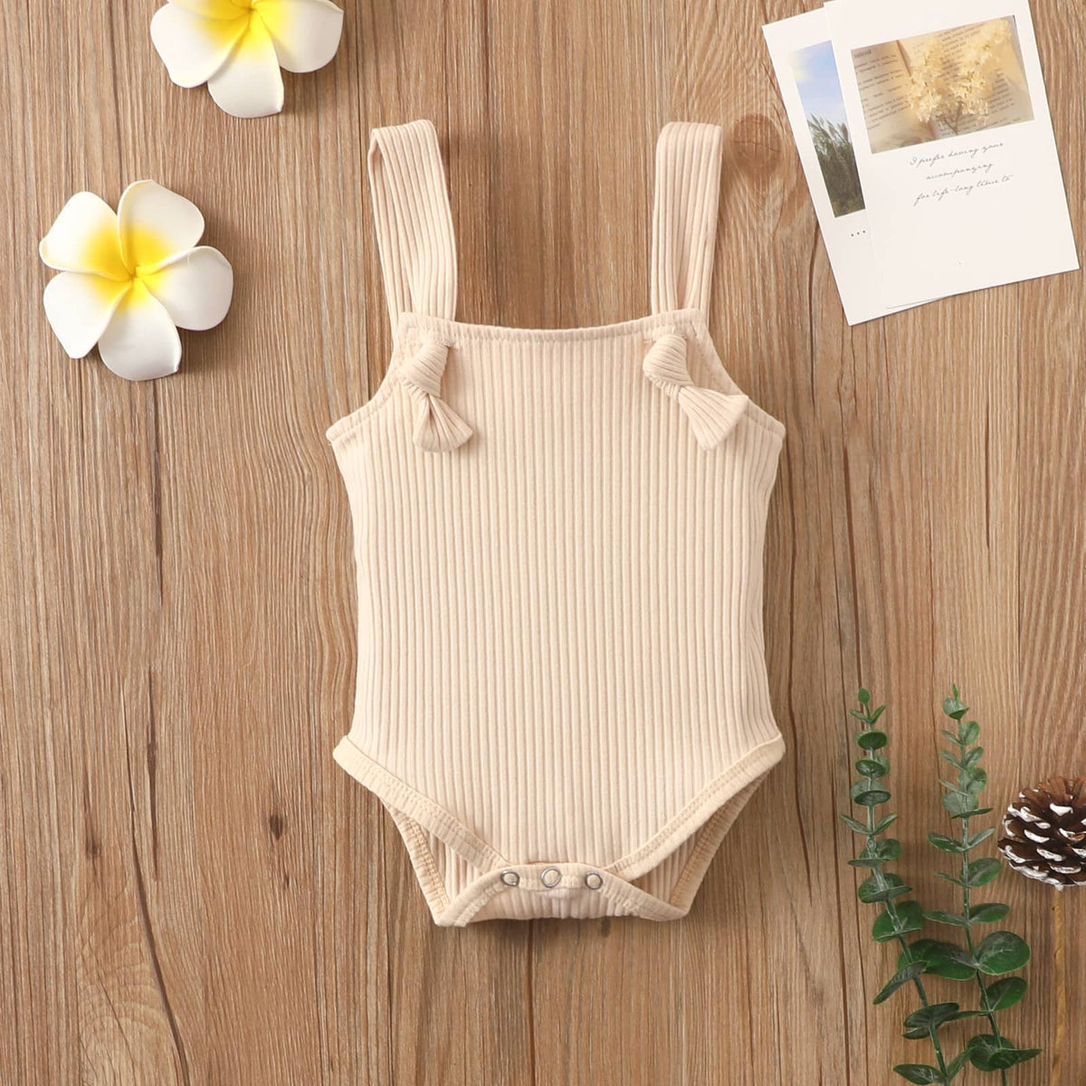Baby Ribbed Knotted Bodysuit