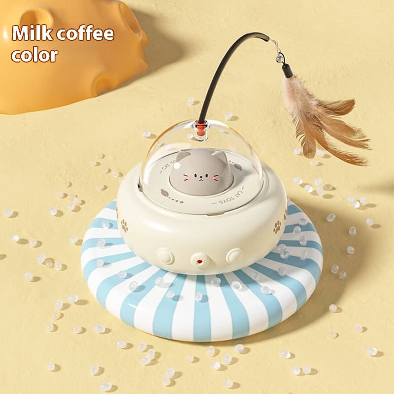Electric UFO Cat Teaser Toy