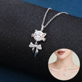 Moissanite Square Pendant Necklace
