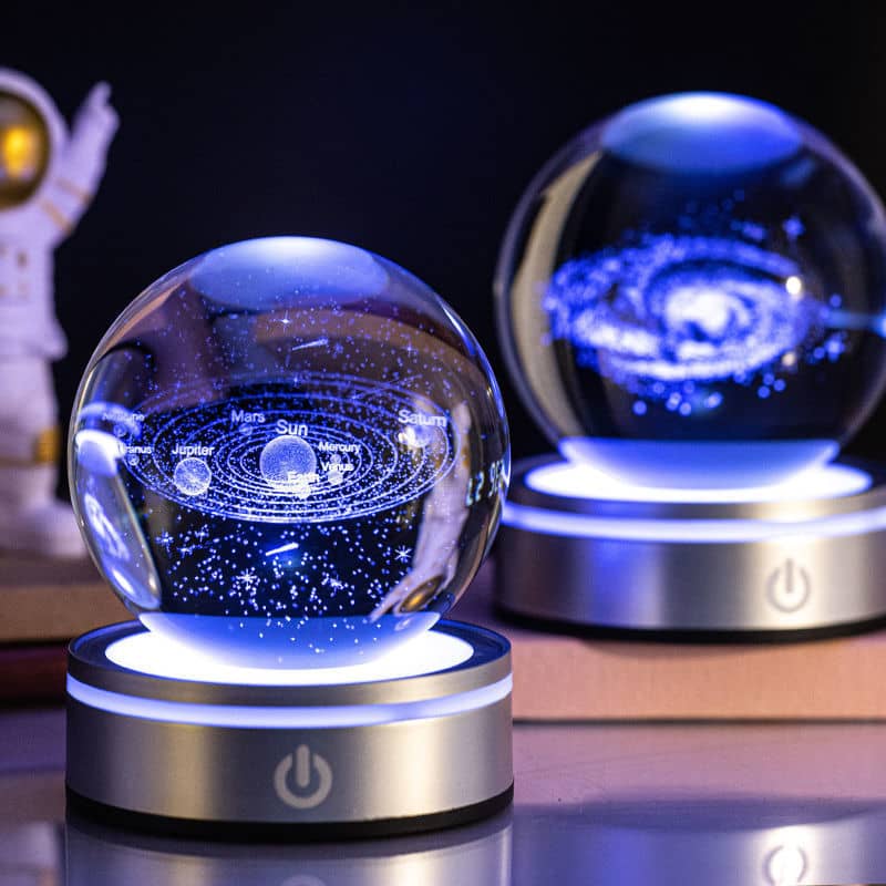 3D Crystal Ball Touch Night Light