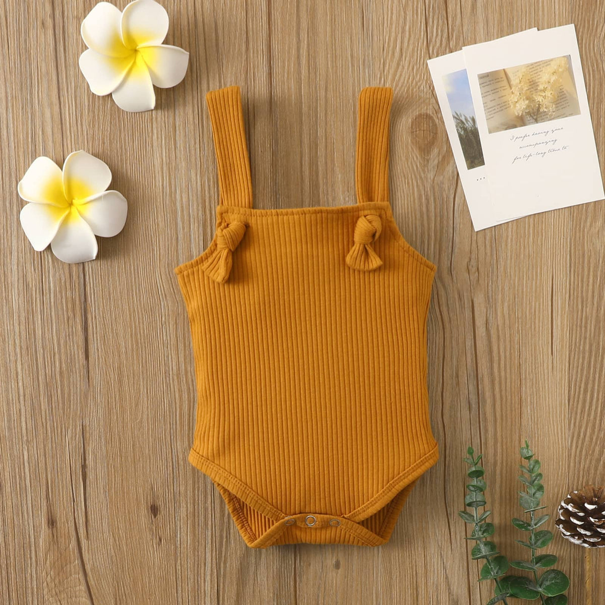Baby Ribbed Knotted Bodysuit