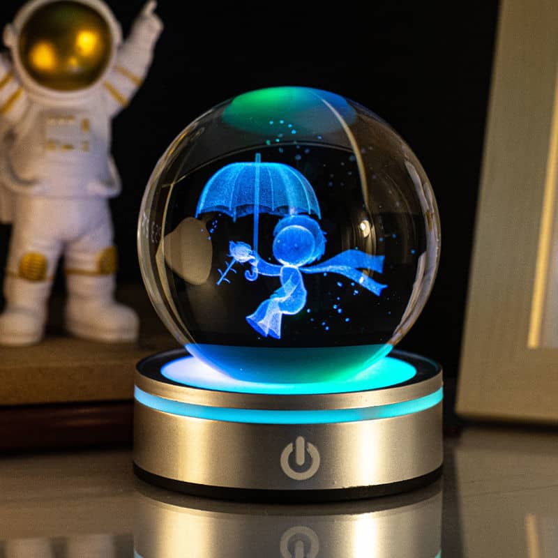 3D Crystal Ball Touch Night Light