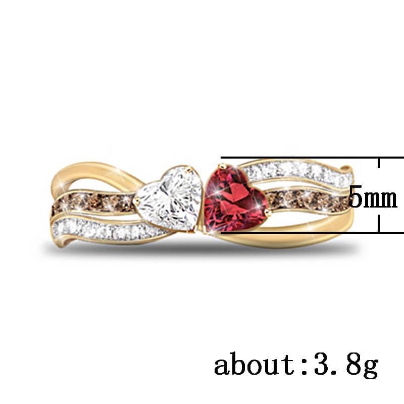 Double Love Line Ring