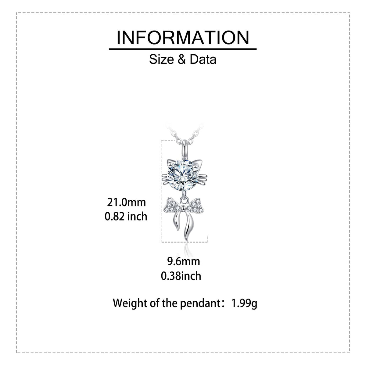 Moissanite Square Pendant Necklace