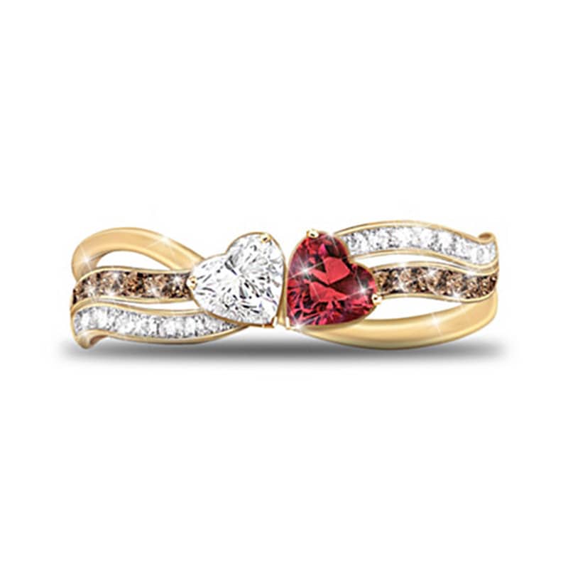 Double Love Line Ring