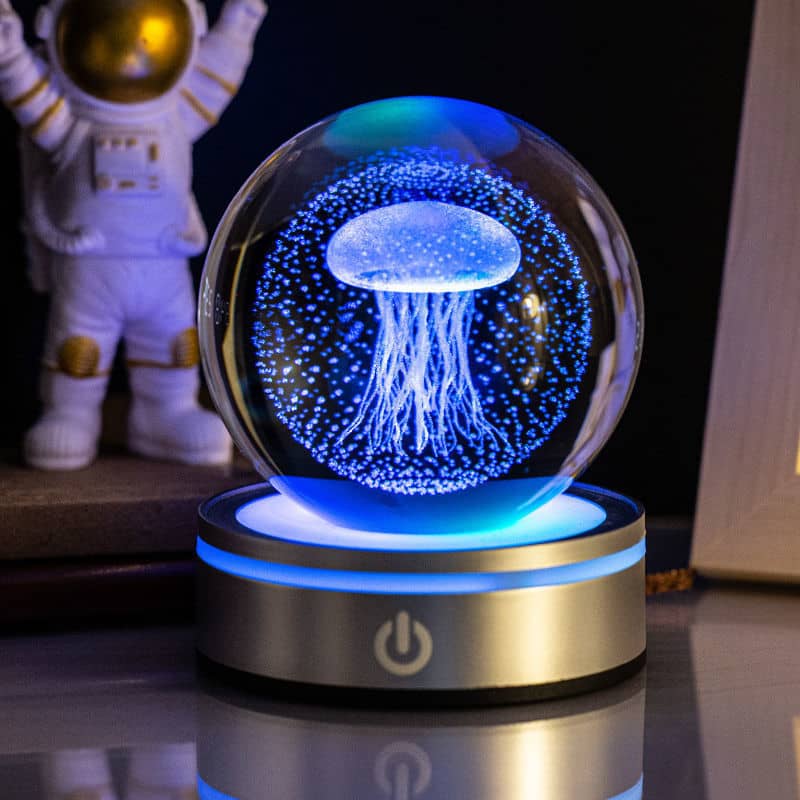 3D Crystal Ball Touch Night Light