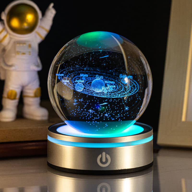 3D Crystal Ball Touch Night Light