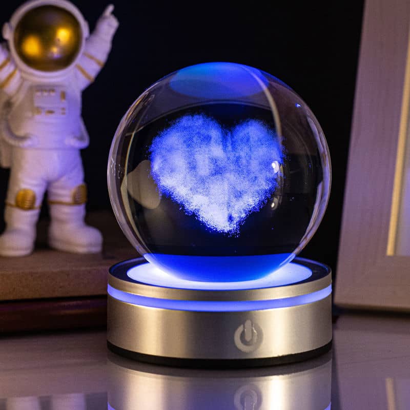3D Crystal Ball Touch Night Light