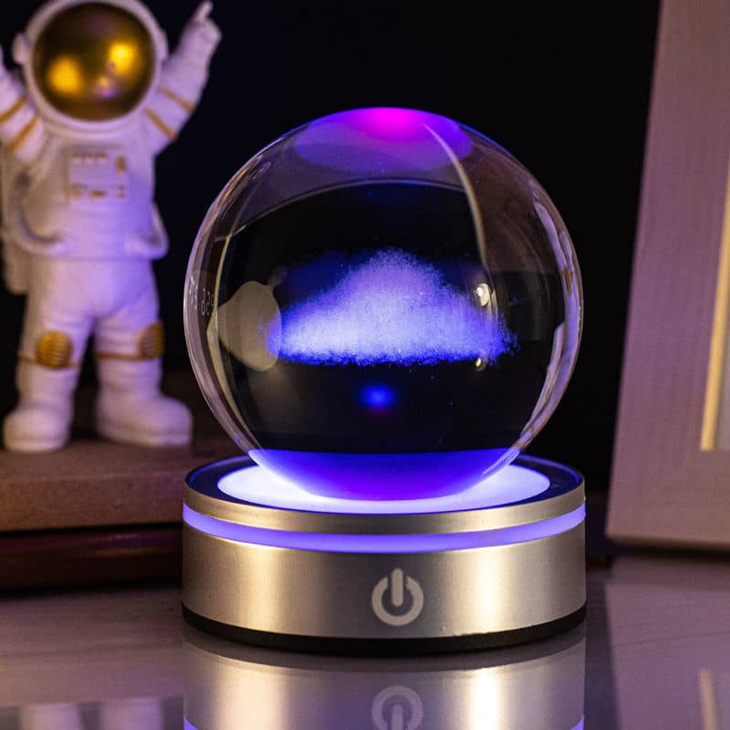3D Crystal Ball Touch Night Light