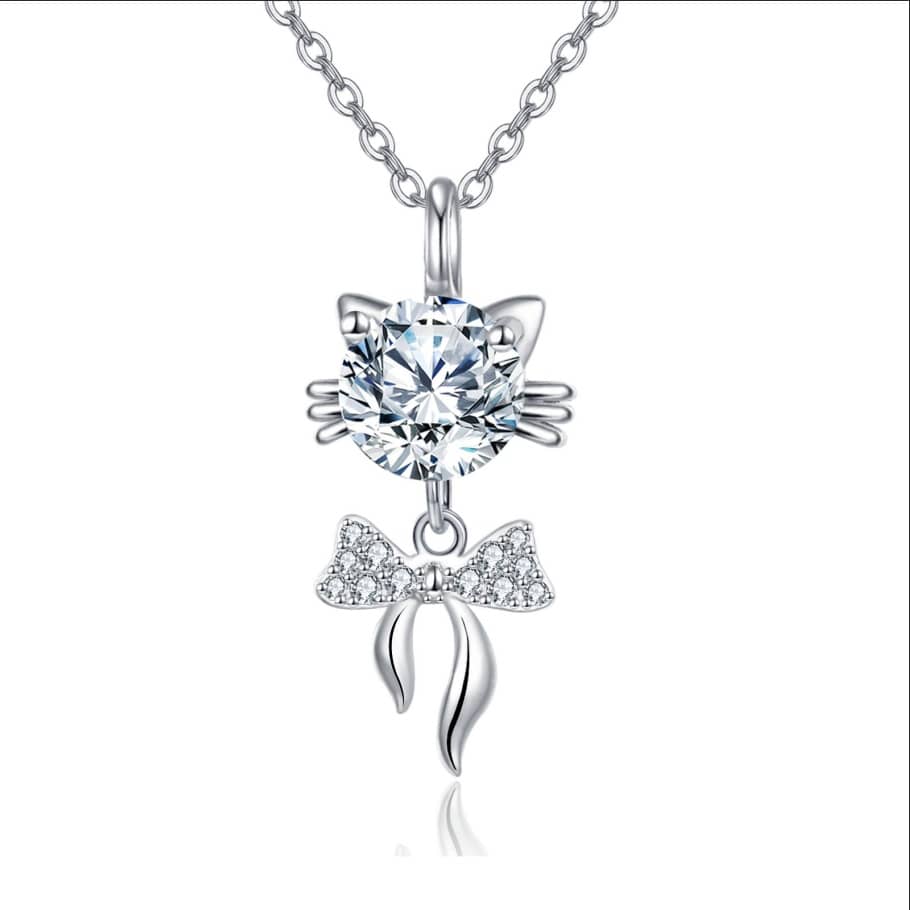Moissanite Square Pendant Necklace